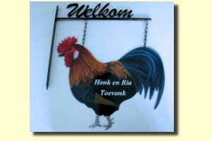 Laser gesneden, poedercoating, Olieverf, eigen ontwerp (verkocht)