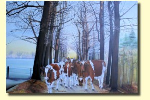Olieverf op linnen 60 bij 80 cm (verkocht)