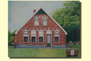 Olieverf op linnen 60 bij 80 cm (verkocht)