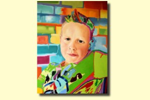Olieverf op doek 60 bij 80 cm (verkocht)